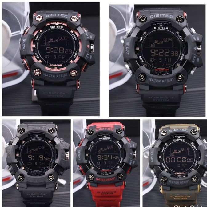 JAM TANGAN PRIA DIGITEC DG 3096 ANTI AIR GARANSI 2 BULAN MERK DIGITEC