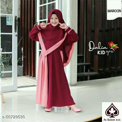 JC GAMIS DALIA ANAK - MAROON
