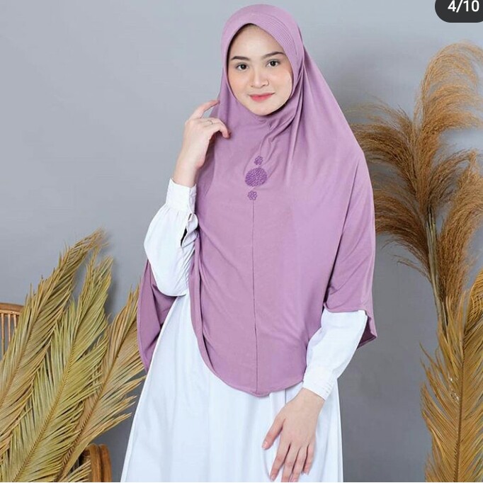 JILBAB SEMI INSTANT MERK HAMEEDA NAMIRA PER UNIT