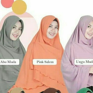 JILBAB SEMI INSTANT UK M MERK HANIFA PER UNIT 2