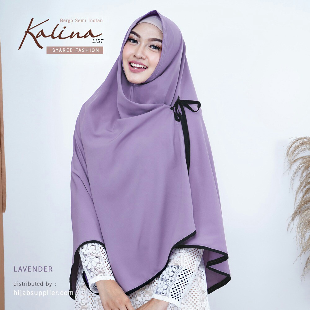 JILBAB SEMI INSTANT MERK KALINA LIST PER UNIT 2