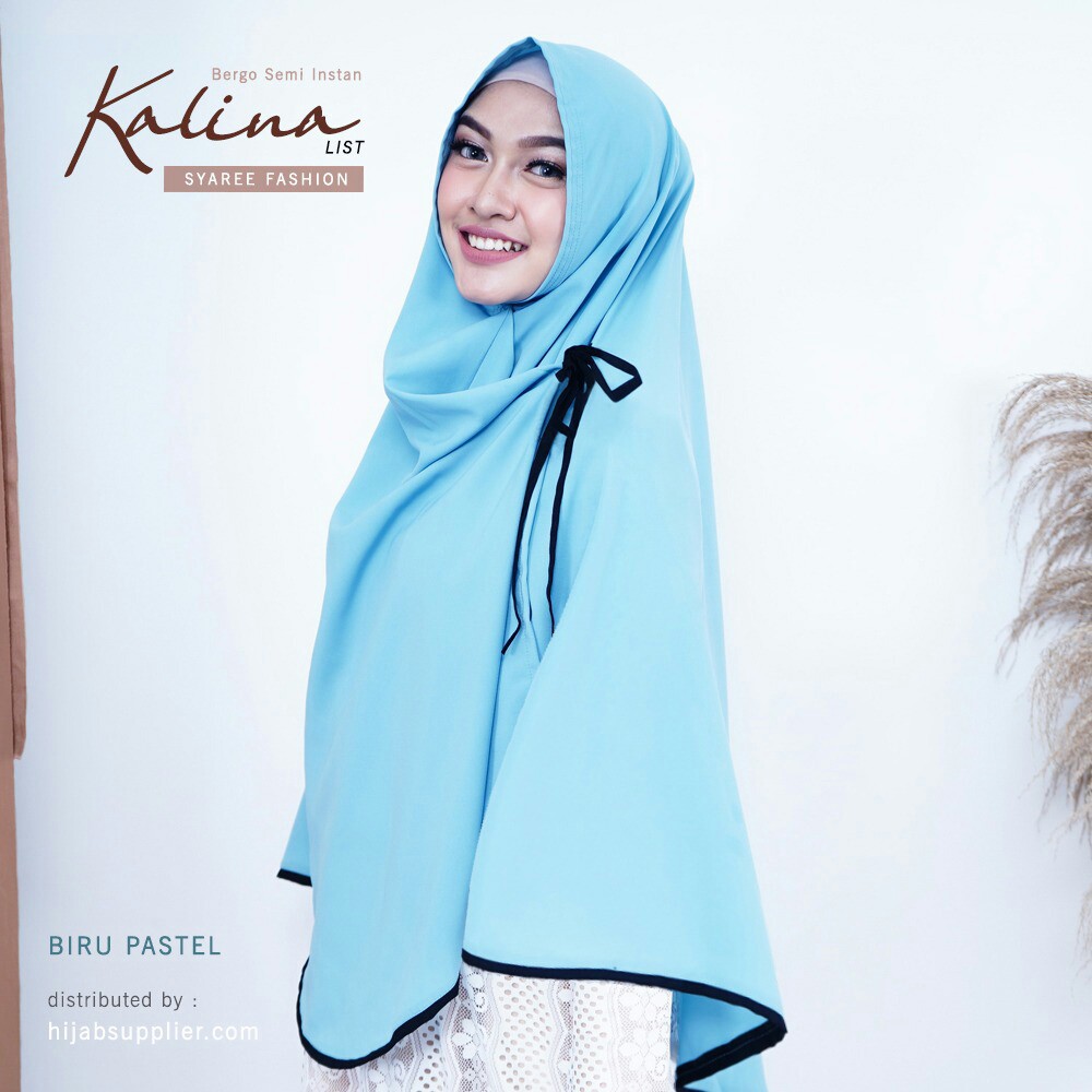 JILBAB SEMI INSTANT MERK KALINA LIST PER UNIT 3