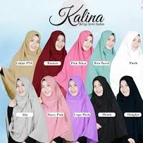 JILBAB SEMI INSTANT MERK KALINA LIST PER UNIT