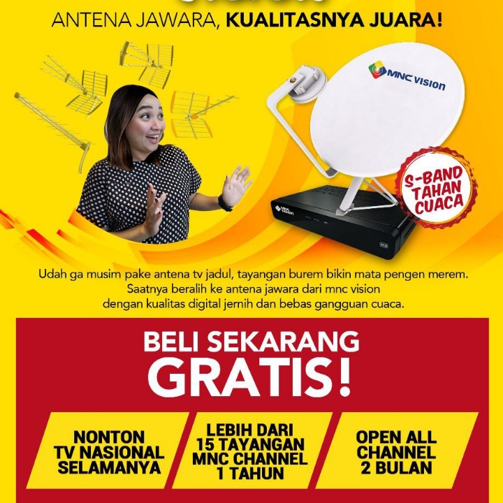 JUAL PUTUS MNC VISION KUALITAS SD