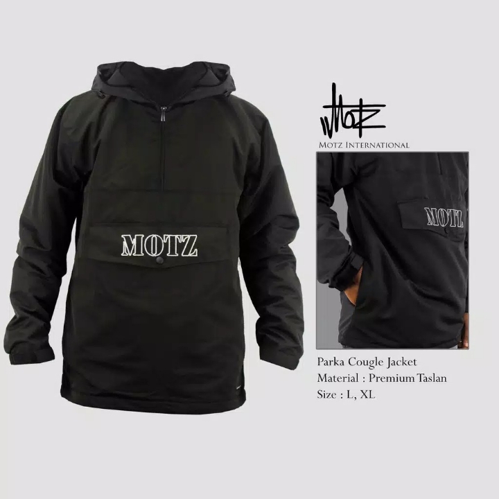 Jacket Parka Cougle HITAM Original By Motz