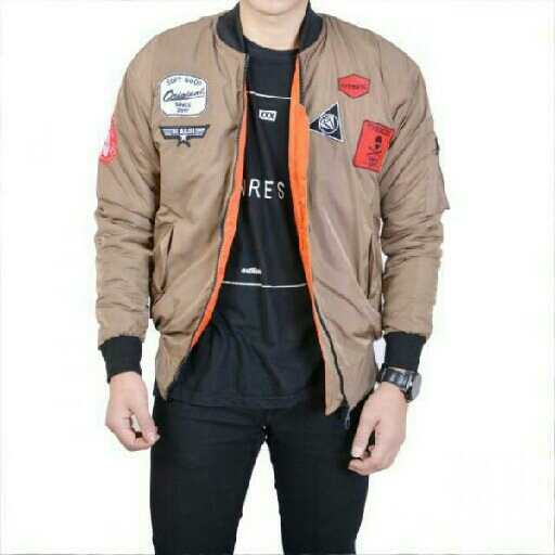 Jaket Bomber FP Bojiel Cream