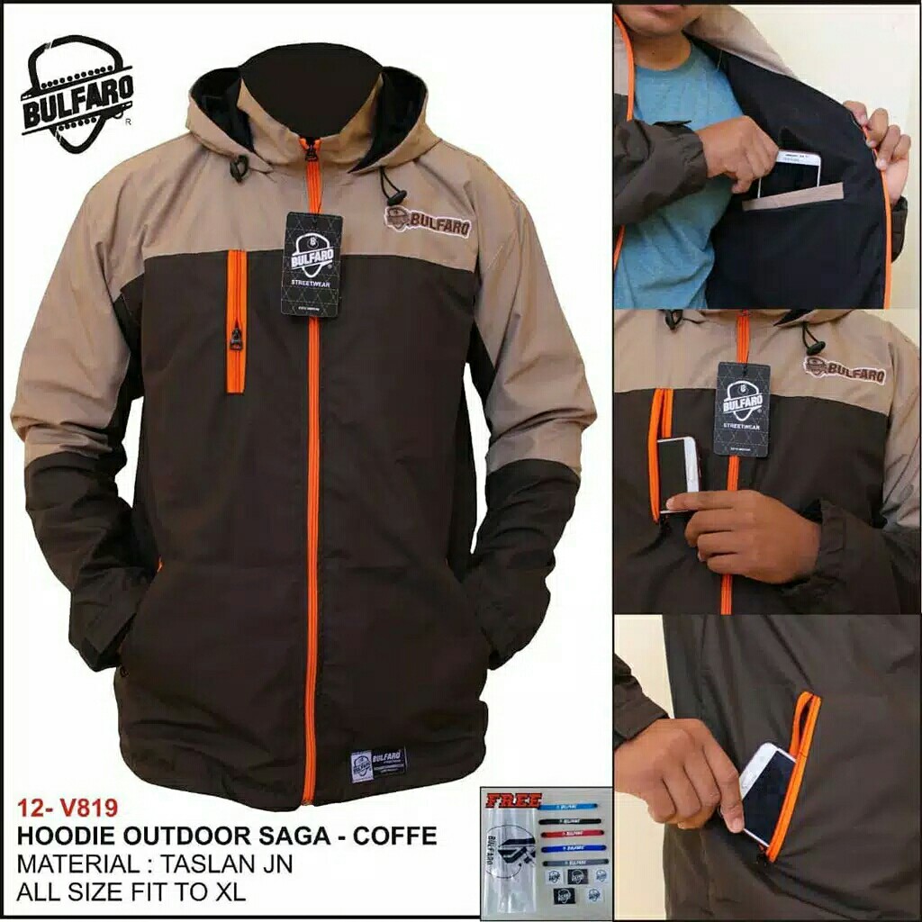Jaket Hoodie New Outdoor Taslan JNJaket Hoodie PriaWanita 2