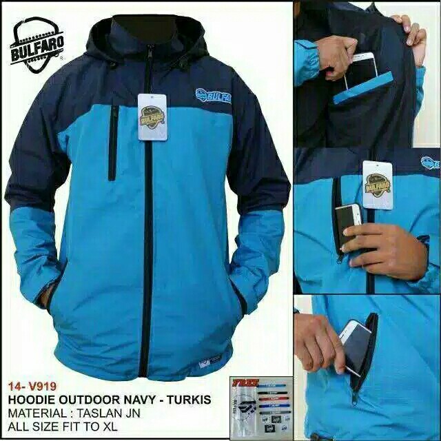 Jaket Hoodie New Outdoor Taslan JNJaket Hoodie PriaWanita 3