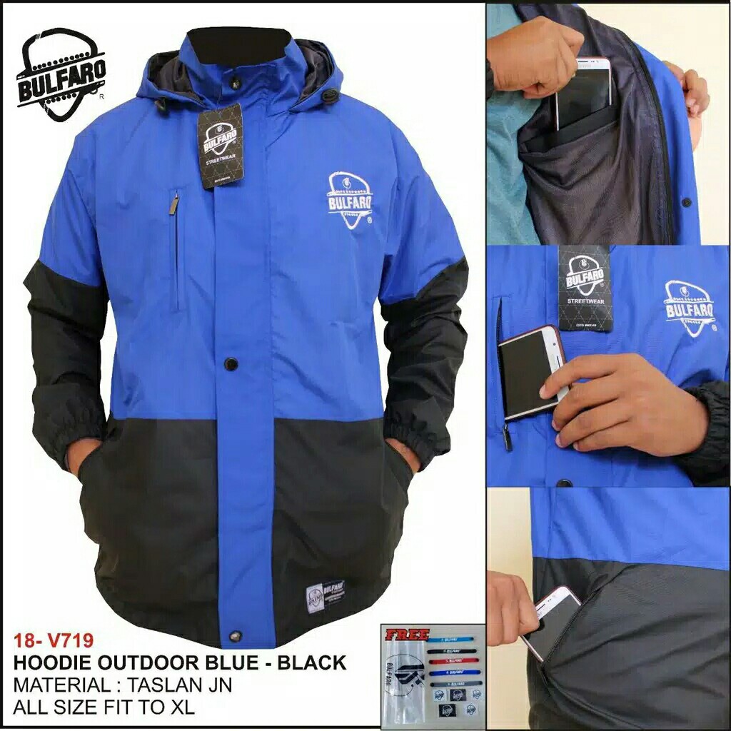 Jaket Hoodie Outdoor Waterproof Pria  WanitaJaket Gunung 3