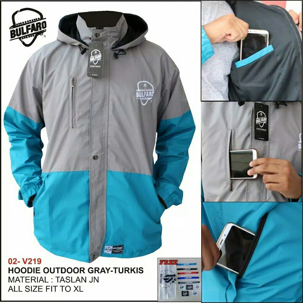 Jaket Hoodie Outdoor Waterproof Pria  WanitaJaket Gunung 4
