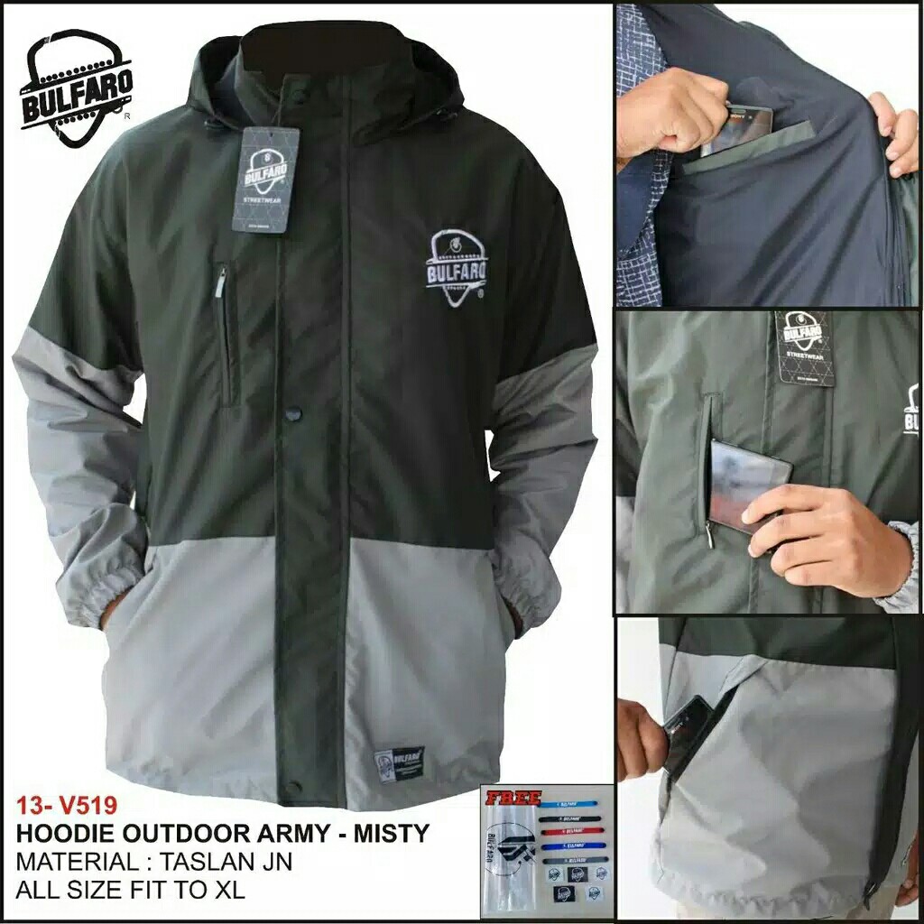 Jaket Hoodie Outdoor Waterproof Pria  WanitaJaket Gunung 4