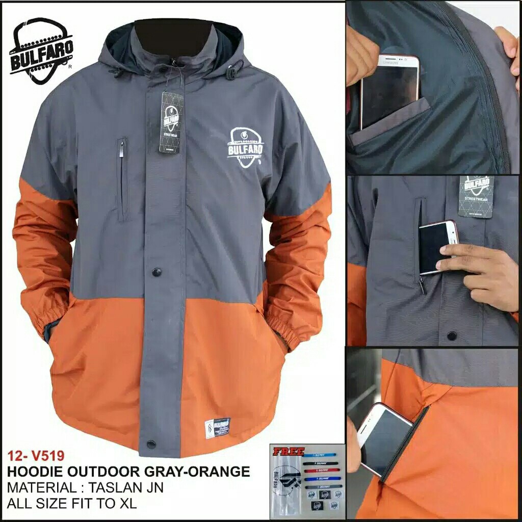 Jaket Hoodie Outdoor Waterproof Pria  WanitaJaket Gunung 5