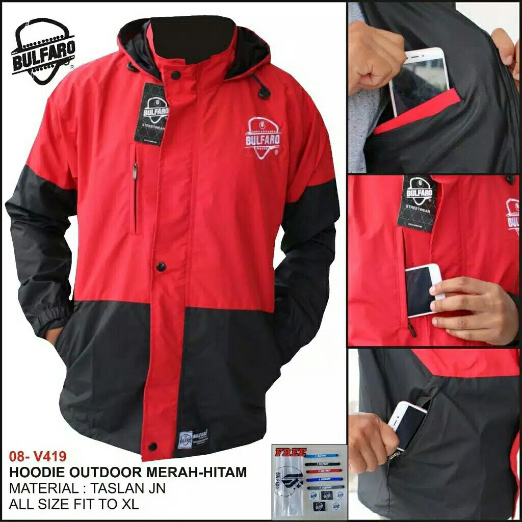 Jaket Hoodie Outdoor Waterproof Pria  WanitaJaket Gunung 5