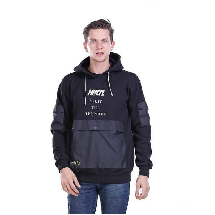 Jaket Hoodie Pria Distro Thunder Star - H 2115