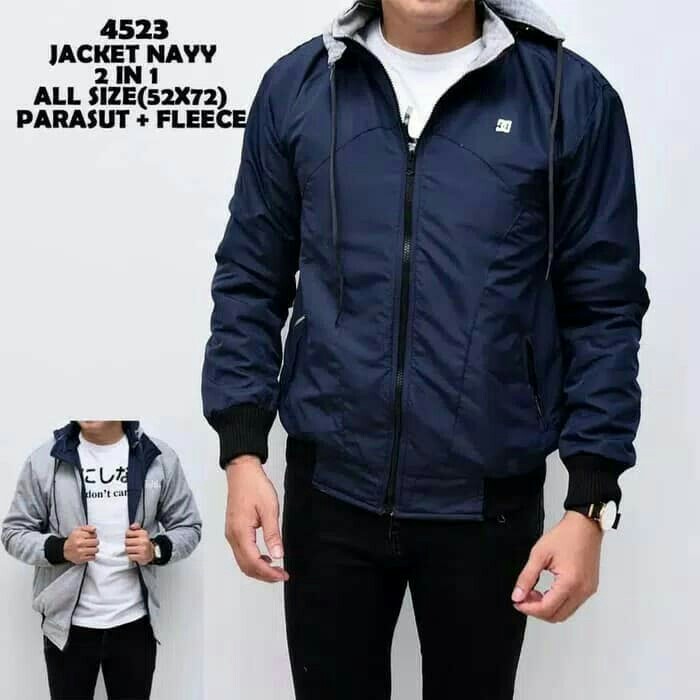 Jaket Motor Pria Dan Wanita 2 In 1 Bolak-balik 3