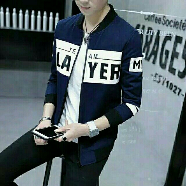 Jaket Player Navy