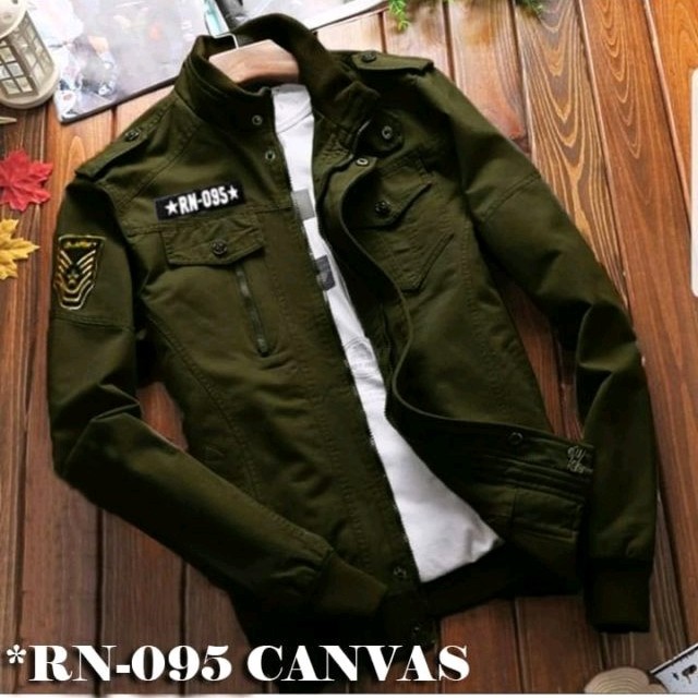 Jaket RN095 Canvas Army