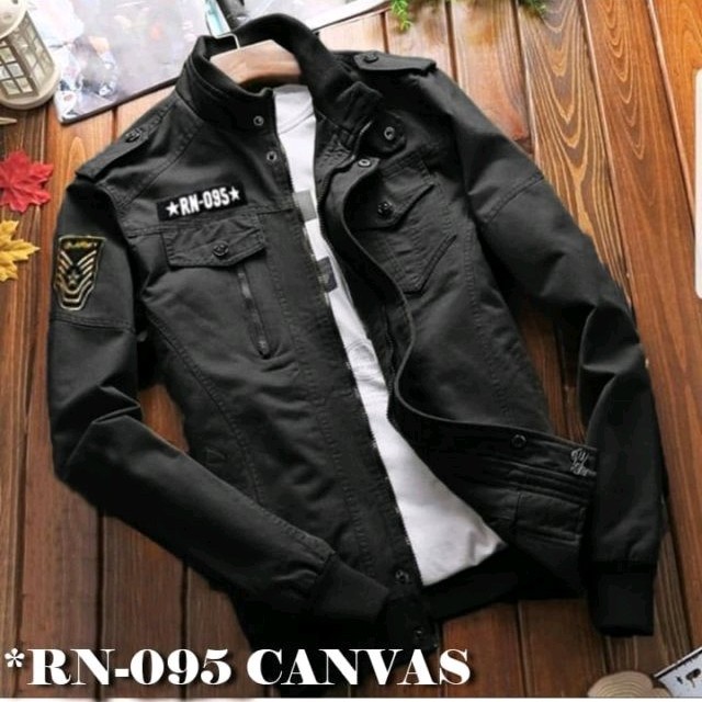 Jaket RN095 Canvas Black