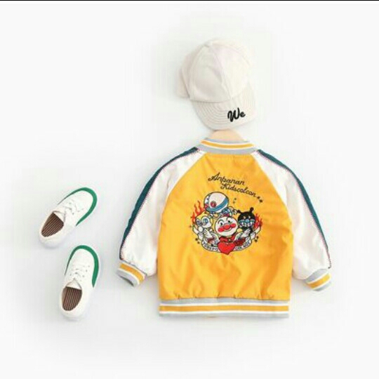 Jaket baseball bersulam anak 2