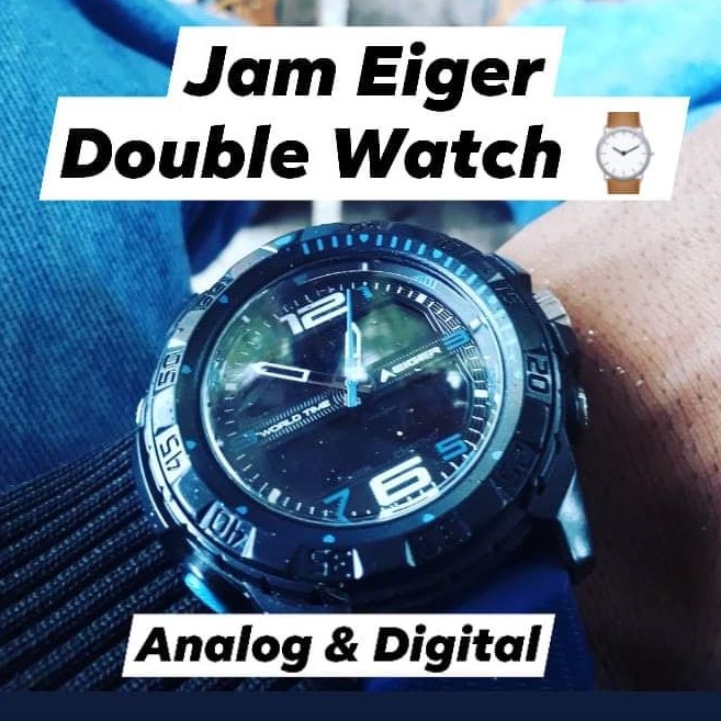 Jam Pria Eiger Dual Watch Second