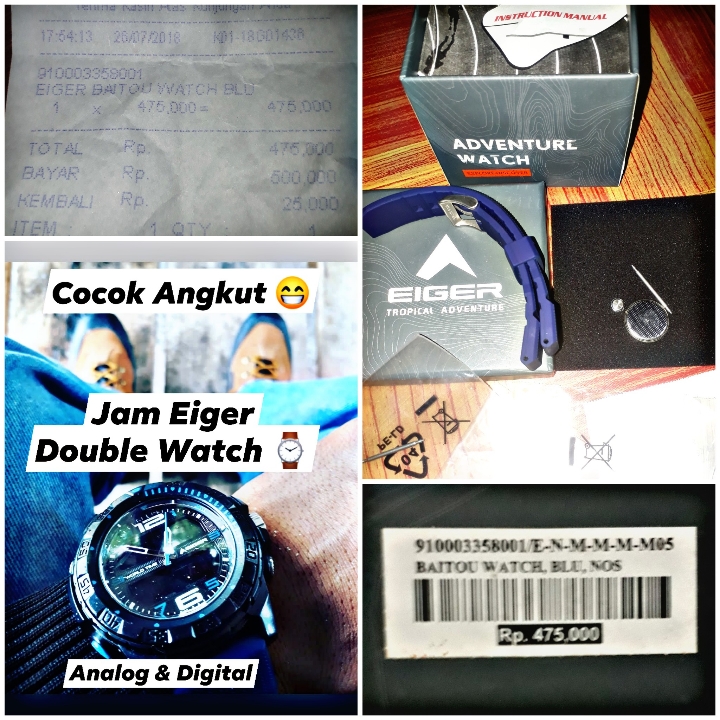 Jam Pria Eiger Dual Watch Second 4