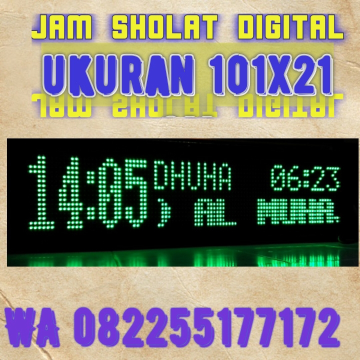 Jam Sholat Digital 1 Meter