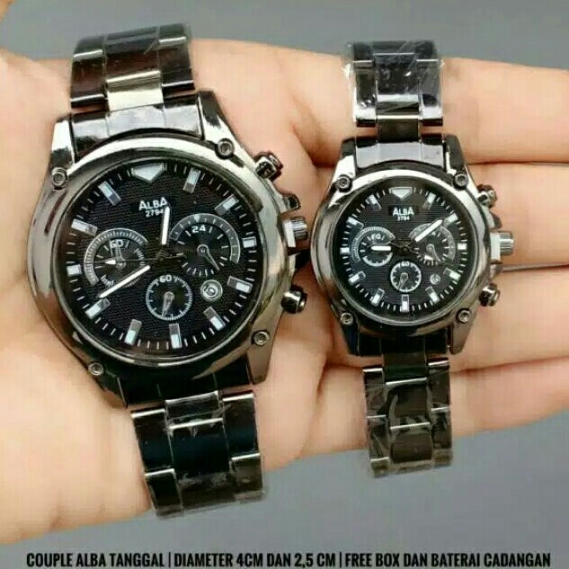 Jam Tangan Alba Couple Tanggal