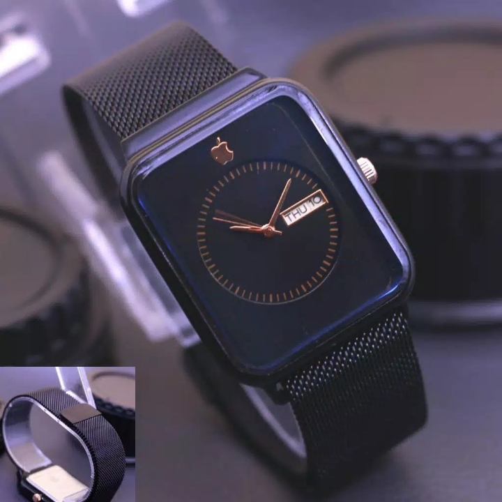 Jam Tangan Apple Watch Magnet Full Black