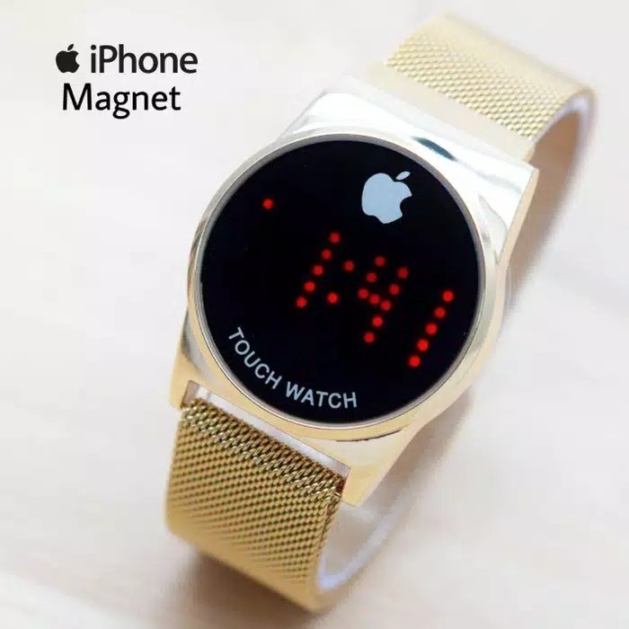 Jam Tangan LED Apple Watch AP09 Magnet Gold