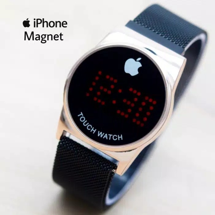 Jam Tangan LED Apple Watch AP09 Magnet Hitam Rosegold