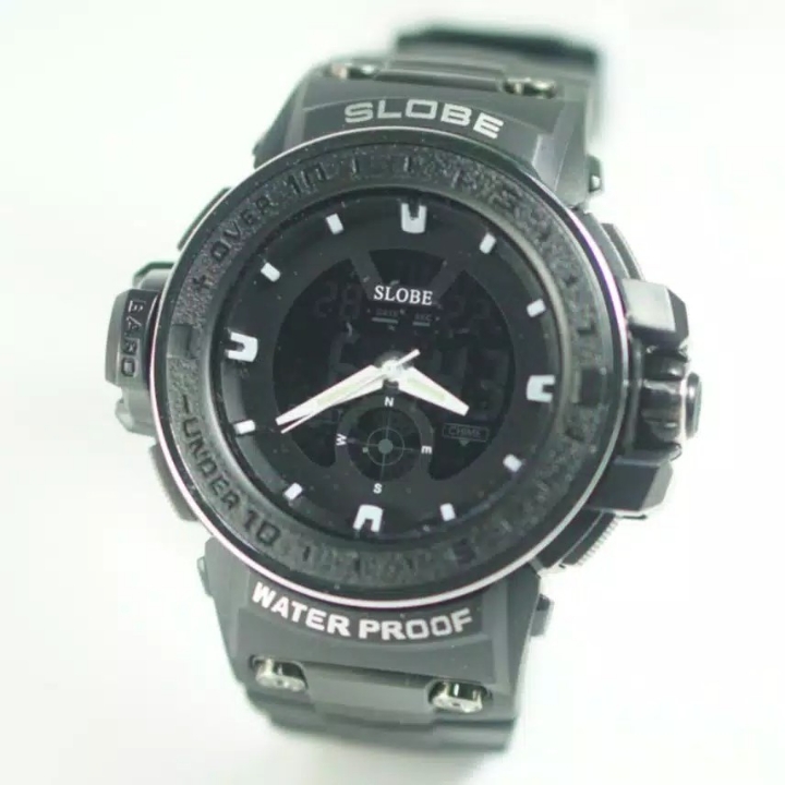 Jam Tangan Original Slobe SL005 Fullblack Anti Air - Garansi