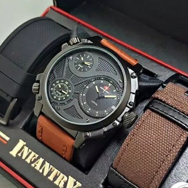 Jam Tangan Pria Infantry SA60 Free Strap