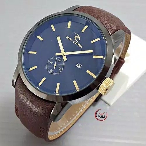 Jam Tangan Pria RC Ripcurl Detroit COKLAT TUA