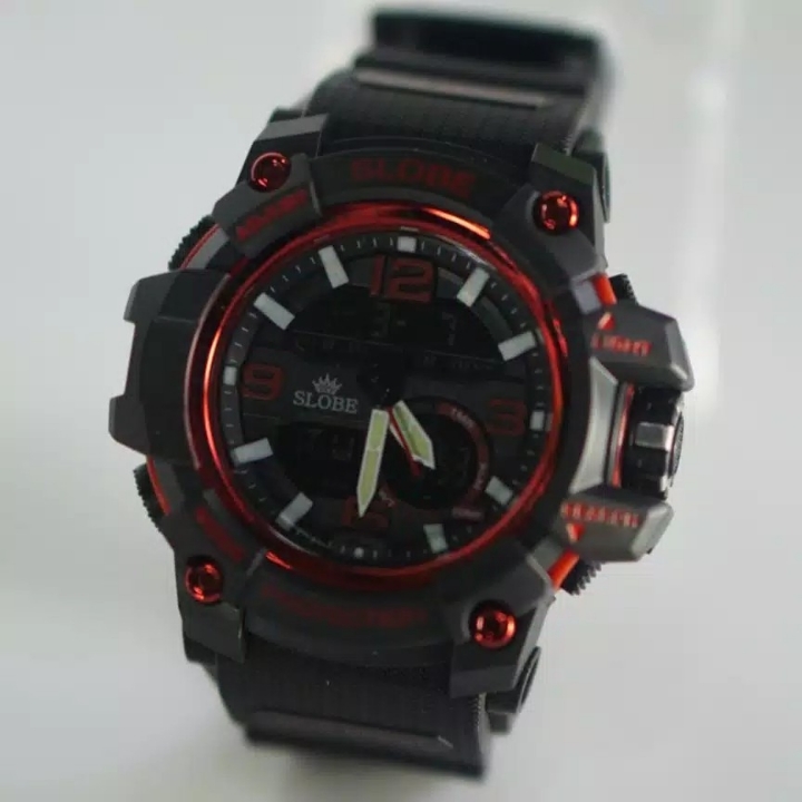 Jam Tangan Sport Original Slobe Sl02 Merah Anti Air - Garansi