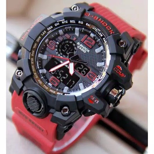 Jam Tangan Sporty Casio GShock Full Merah GWG1000