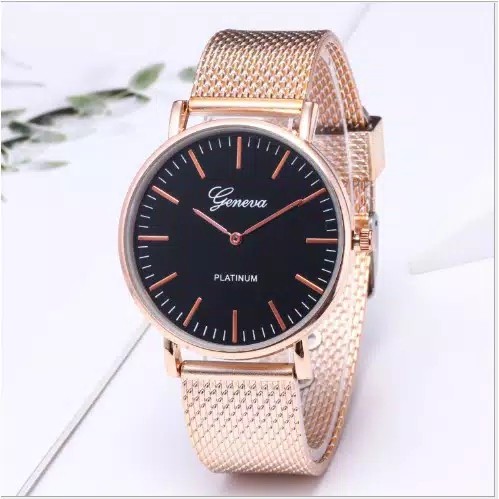 Jam Tangan Unisex Gold