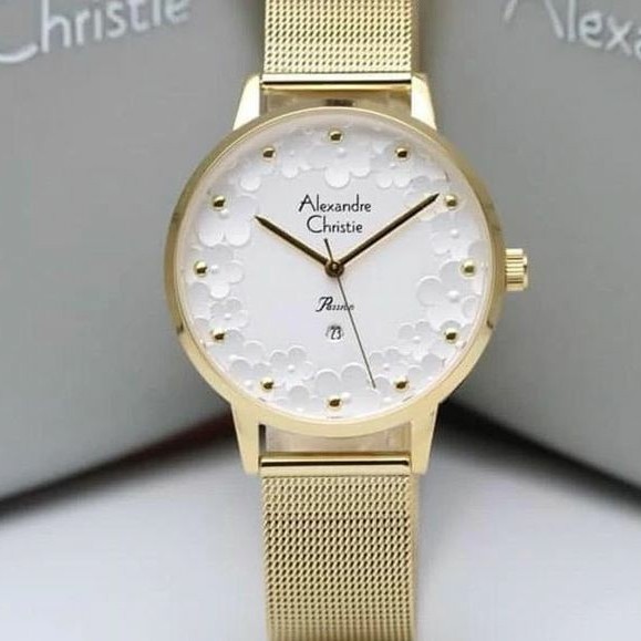 Jam tangan gold wanita Alexander Christie