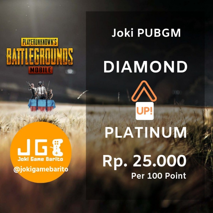 Jasa Joki Game PUBG Platinum Up Diamond
