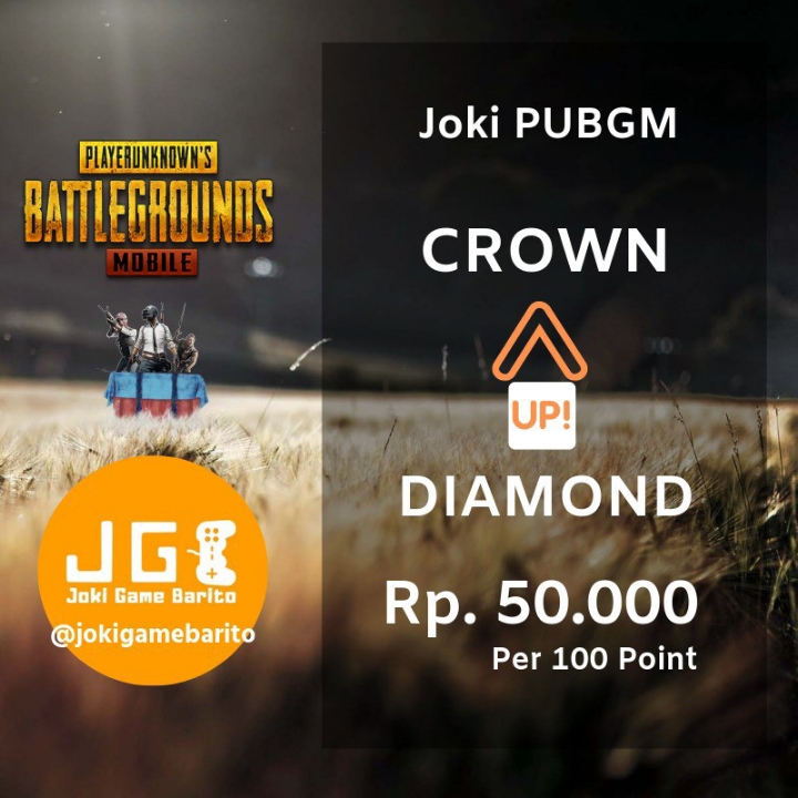 Jasa Joki Game PUBG Diamond Up Crown