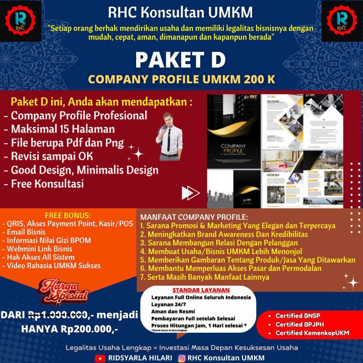 Jasa Pembuatan Company Profile UMKM
