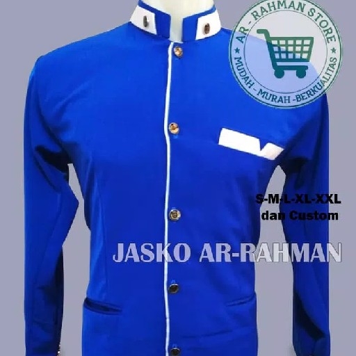 Jasko Biru Polos Lis Putih