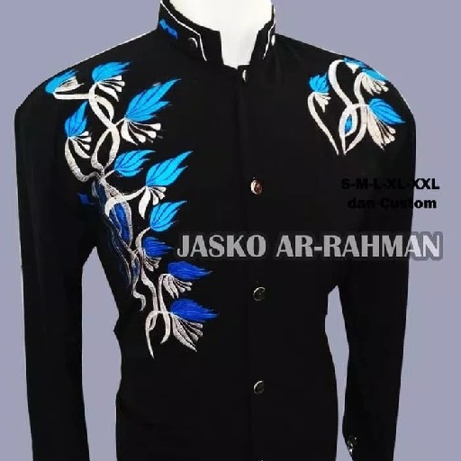 Jasko Hitam Baru Motif Kembang