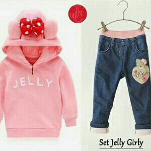 Jc Set Jelly Girly Pink Kid