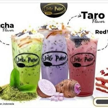 Jelly Potter Rasa Taro -Red Velvet -matcha