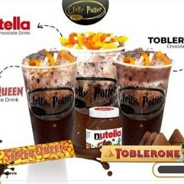 Jelly Potter Silverqueen -jelly Nutella -jelly Toblerone