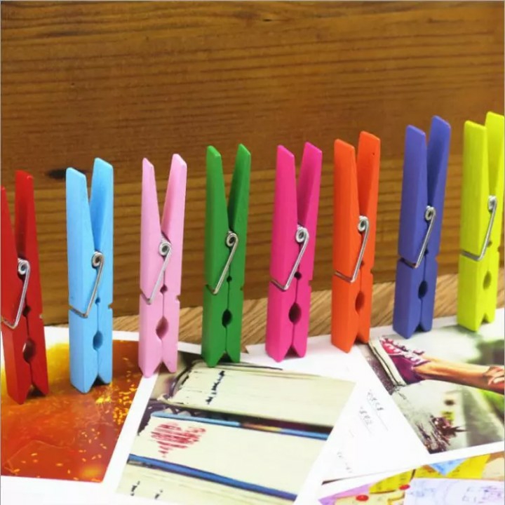 Jepitan Baju kayu warna warni 5