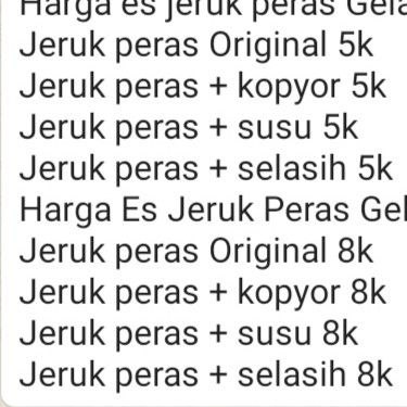 Jeruk Peras Selasih