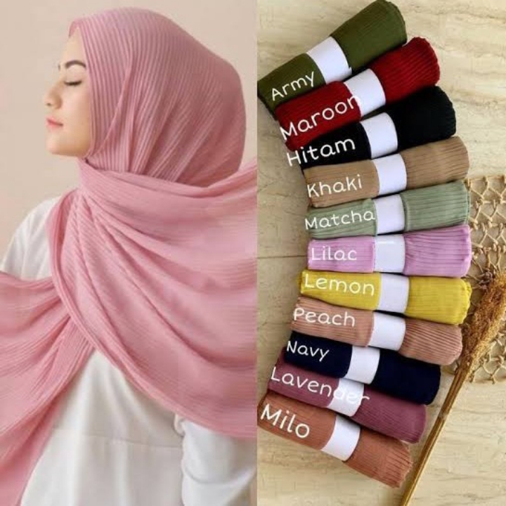 Jilbab Pasmina Plisket