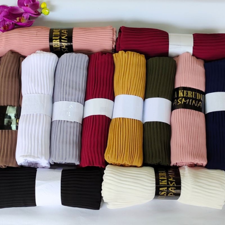 Jilbab Pasmina Plisket 2
