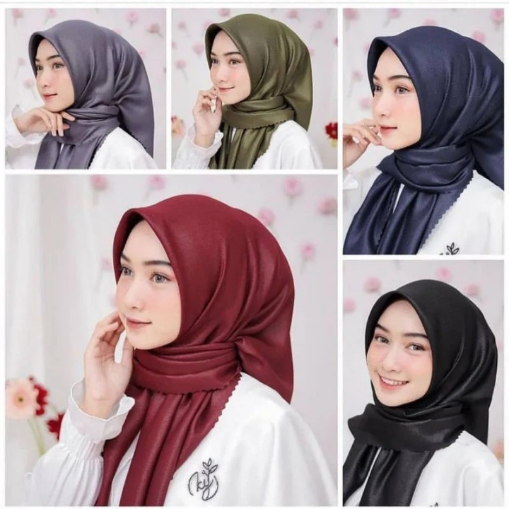 Jilbab Polos Gliter 